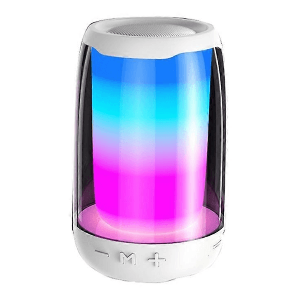 Anúncio: Mini Speaker Pluse 4 Mini 360 Lightshow SAW25224 Com Bluetooth / LED RGB - Branco