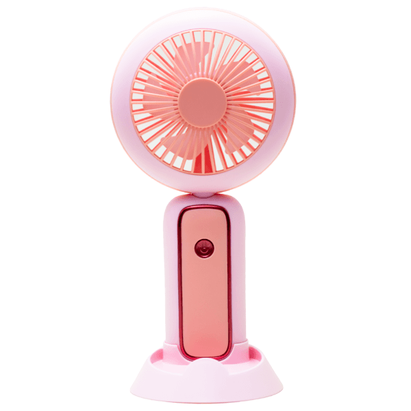 Anúncio: Mini Ventilador Portátil Hengda YQ10534 / 3 Velocidades / Recarregavel - Rosa