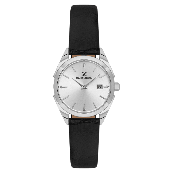 Anúncio: Relogio Analogico Feminino Daniel Klein DK.1.14312-1 Premium Ladies / Pulseira de Couro - Prata/Preto