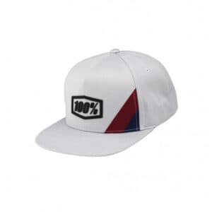 100% Gorra Cornerstone Snapback - Cinza Claro
