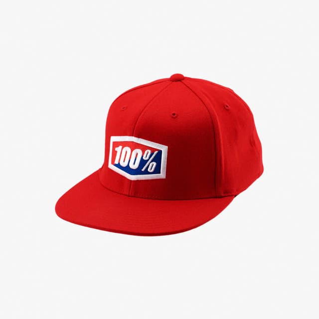 Gorra 100% Flexfit Vermelho S/M