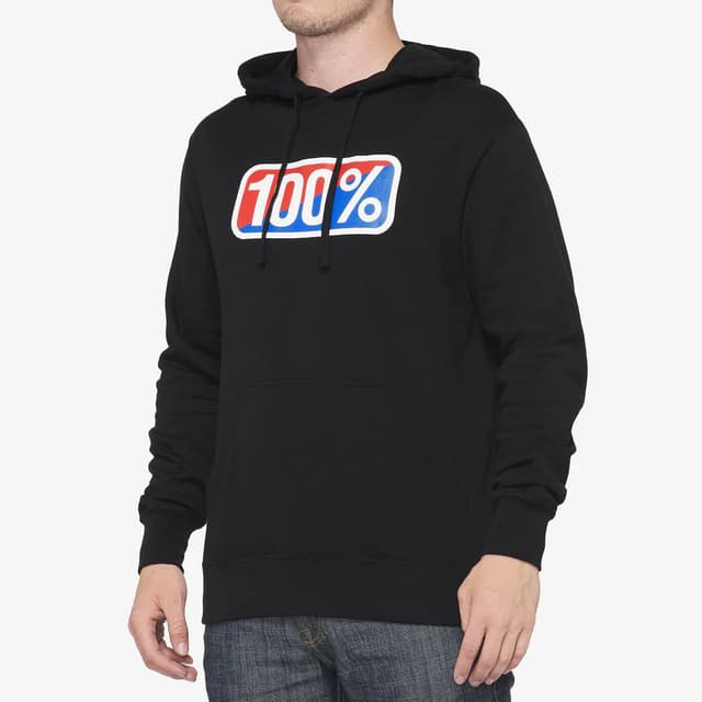 Moletom com Capuz Classic Hoodie Fleece 100% Preto Tamanho M