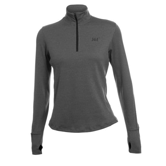 Moletom 361° Feminino Quarter Zip Shant Ts354261080 (L) Cinza Escuro Tam. L
