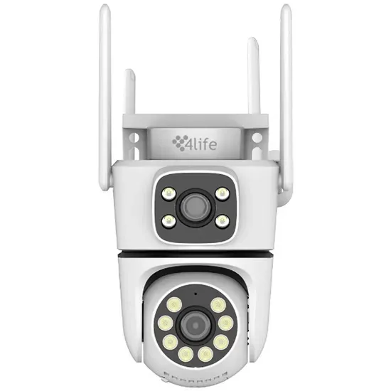 Câmera Ip 4Life Fld25x Wifi 360° Dualvue 2ND Gen Branco