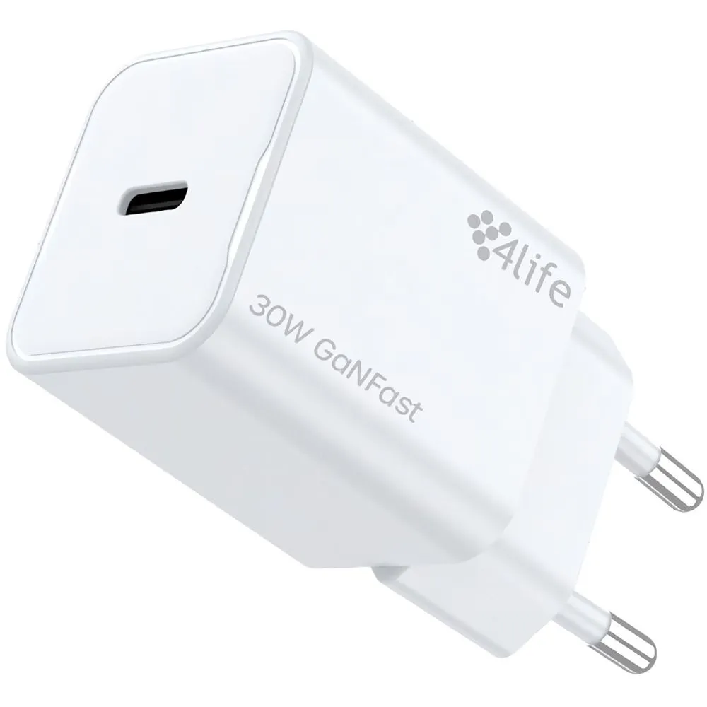 Carregador 4Life FL8230CGW 30W S/cabo USB-C Branco