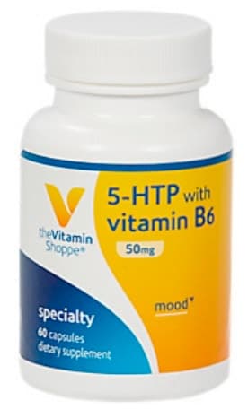 5-Htp com Vitamina B6 The Vitamin Shoppe Specialty (60 Cápsulas)