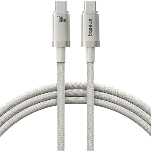 Cabo USB-C Baseus P10378100G21-00 USB-C 1M 100W Branco