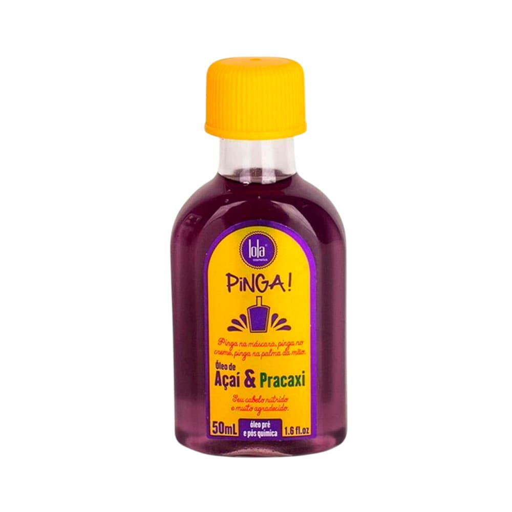 Óleo Capilar Lola Pinga! Açaí & Pracaxi Pré/Pós Químico 50ml