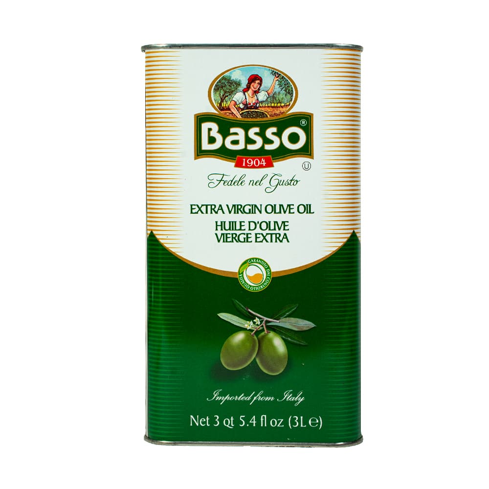 Azeite de Oliva Basso Extra Virgem Lata 3L