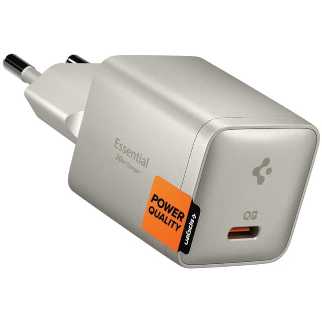 Adaptador de Parede Spigen ArcStation Essential Ach10448 USB-C 30W - Titânio Natural