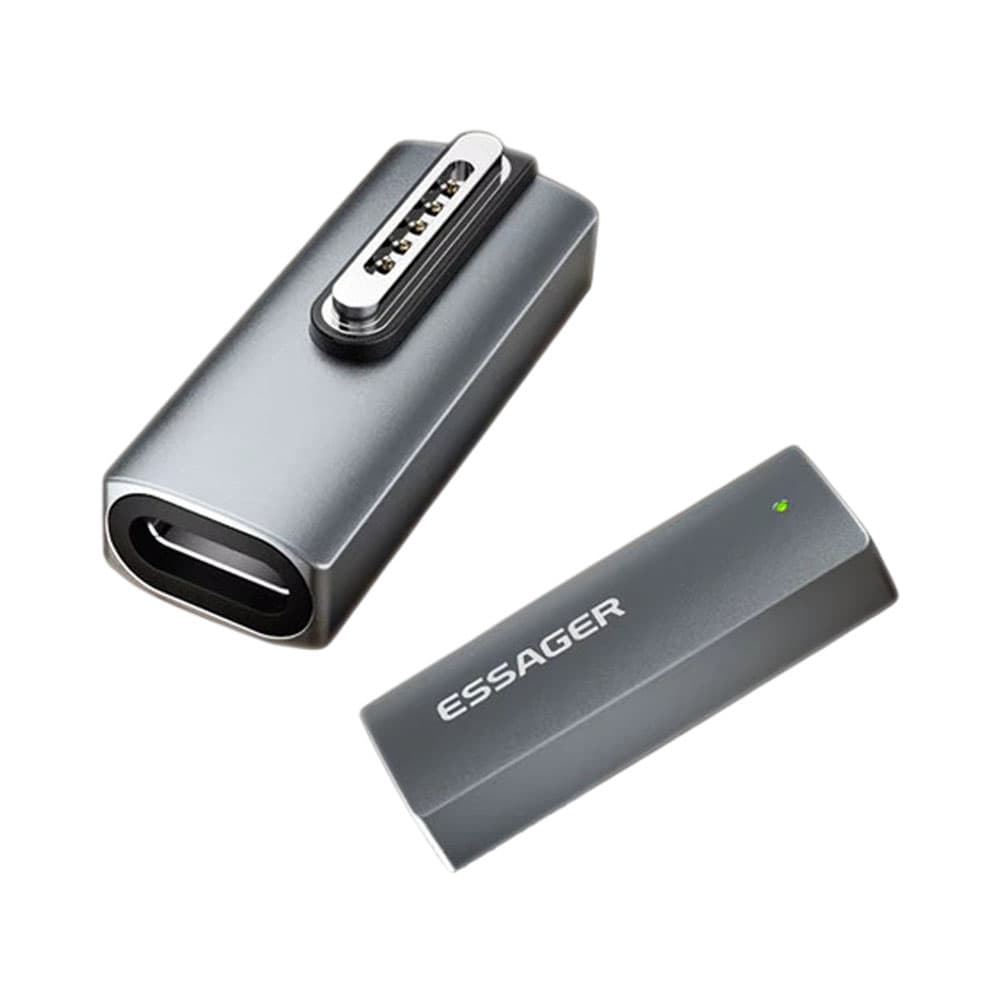 Adaptador Essager Es-Otg15 USB-A para MagSafe 3 Cinza