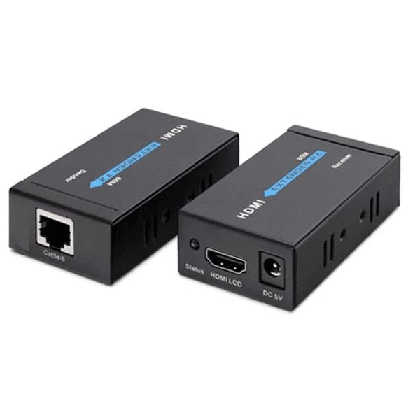 Adaptador HDMI Extender Por Cat-5E/6 60 Metros