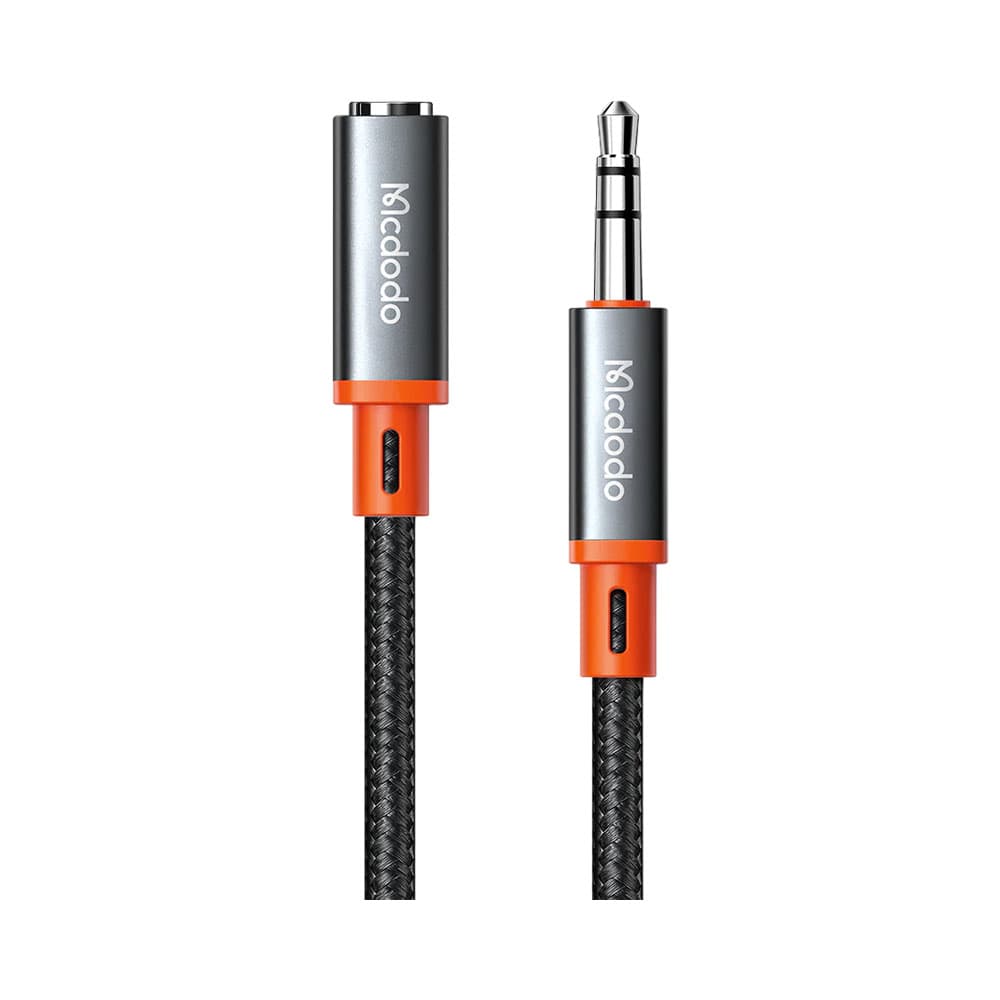 Adaptador Auxiliar 3.5 Mm para 3.5 Mm Mcdodo Cinza-Laranja