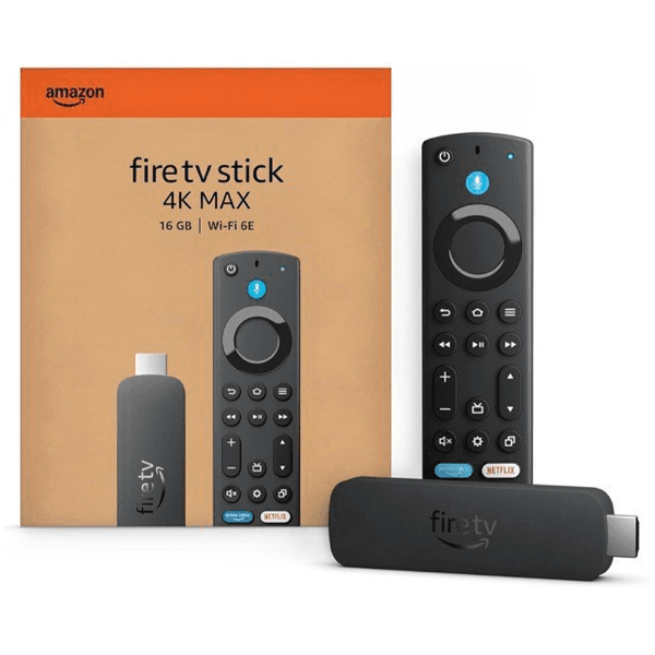 Adaptador Multimídia Amazon Fire TV Stick 4K Max (2ª Geração) com Alexa / 16GB / Wi-Fi 6E - Preto