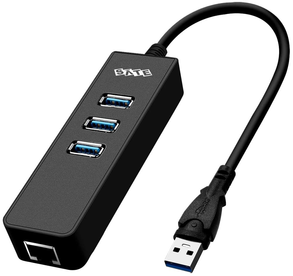 Hub USB 3.0 Satellite A-Hub41 4 Em 1 - Preto