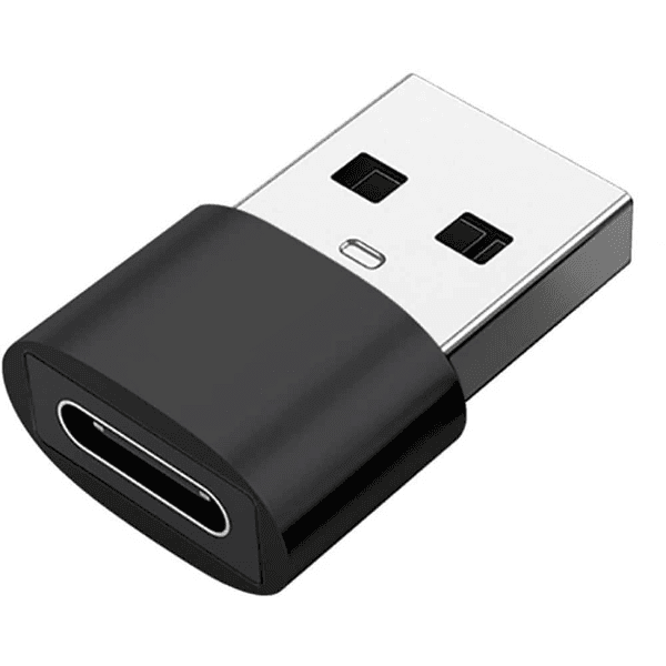 Adaptador USB-A para USB-C Preto