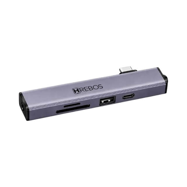 Adaptador Hrebos Ad-240C USB-C Premium 6 Em 1
