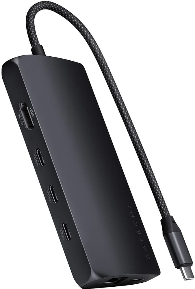 Adaptador USB-C Multiport 8K com Ethernet Satechi St-P8KED