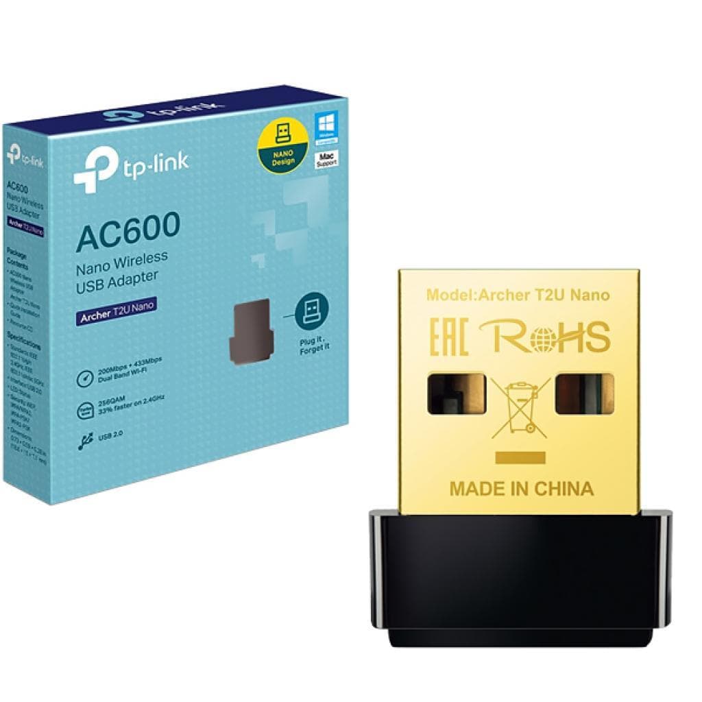 Adaptador USB Wi-Fi Tp-Link Archer T2U Nano Ac600