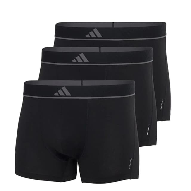 Cueca Boxer Adidas 4Am014-000 Pack 3 Peças Tamanho Xl Preto Tam. Xl