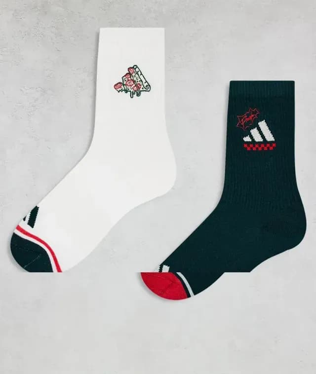 Meias Adidas Pizza Sock Jw7718 (1 Par) Tamanho M