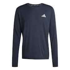 Camiseta Adidas Own the Run Essentials Masculina Manga Longa Preta