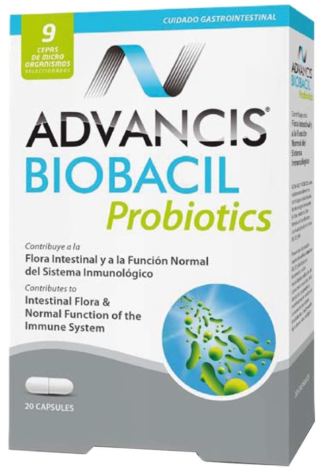 Suplemento Advancis Biobacil Probiotics 20 Cápsulas