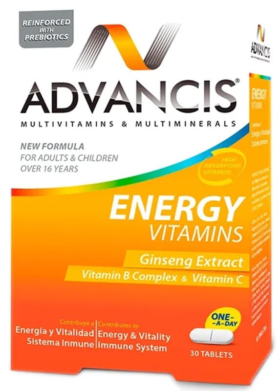 Vitaminas Advancis Energy 30 Tabletes