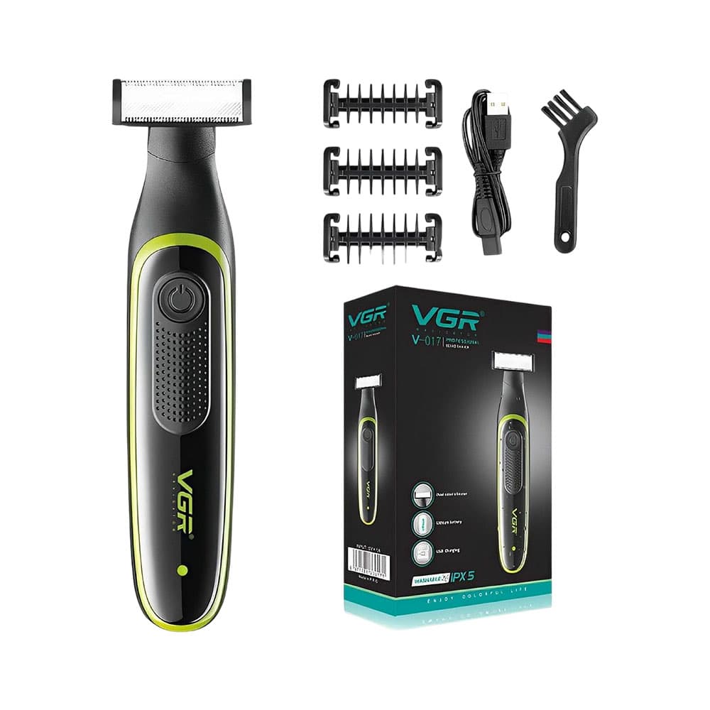Barbeador Elétrico Voyager V-017 Recarregável Preto
