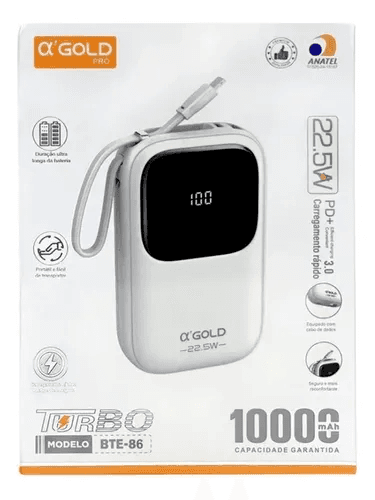 Carregador A'Gold Bte-86 10000mAh Branco