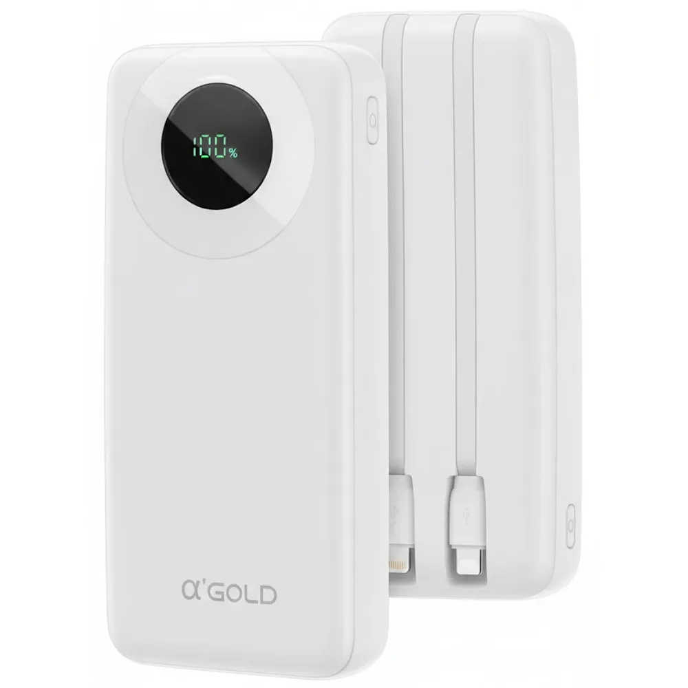 Carregador Portátil A'Gold Pro Bte-10A 74W Branco