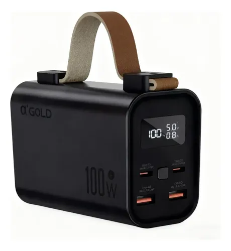 Power Bank A'Gold Cargador Pro Bte-102 30000mAh Turbo 100W Black