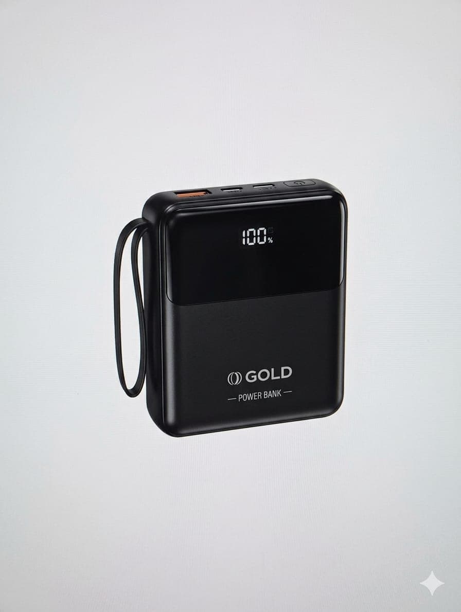 Carregador A'gold Pro Bte-48 10000mAh Turbo PD+22.5W Preto