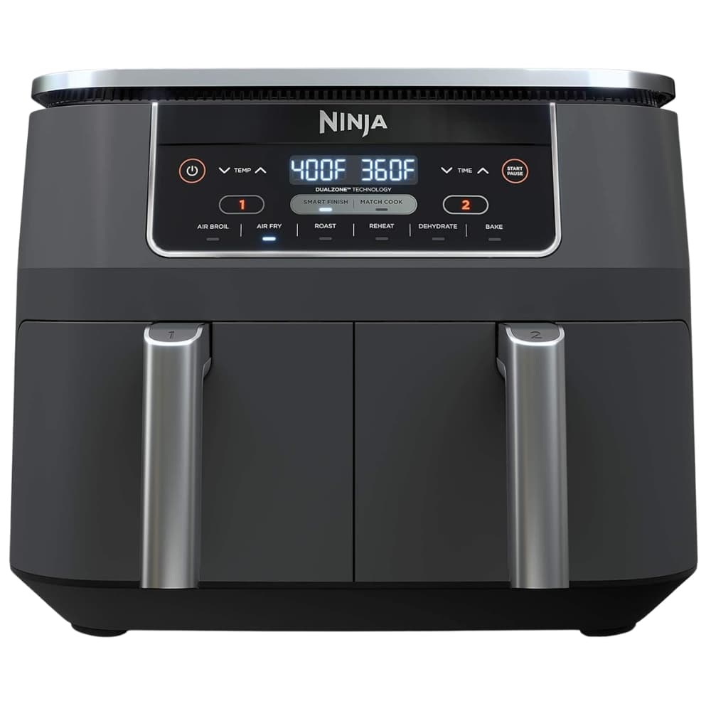 Air Fryer Ninja Foodi 2 Cestas Dz201 1690W 7.4L 110V Cinza Escuro