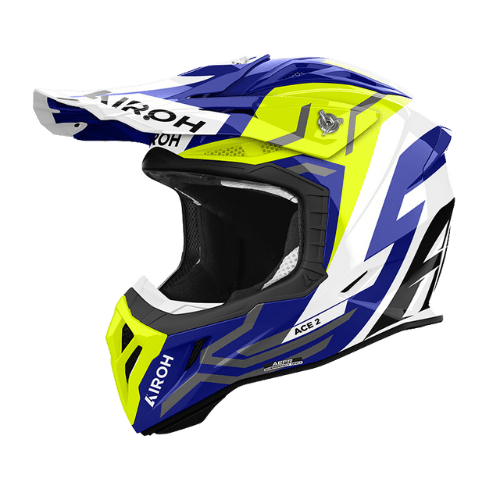 Capacete Airoh Aviator Ace 2 Ground Laranja Brilhante
