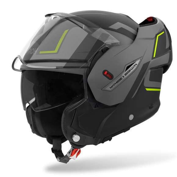 Capacete Modular Airoh Mathisse Ii Genius Amarelo Fosco Tamanho Xl