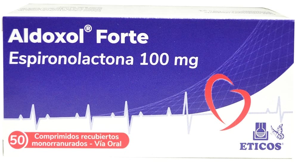 Aldoxol Forte Espironolactona 100MG (50 Comprimidos)