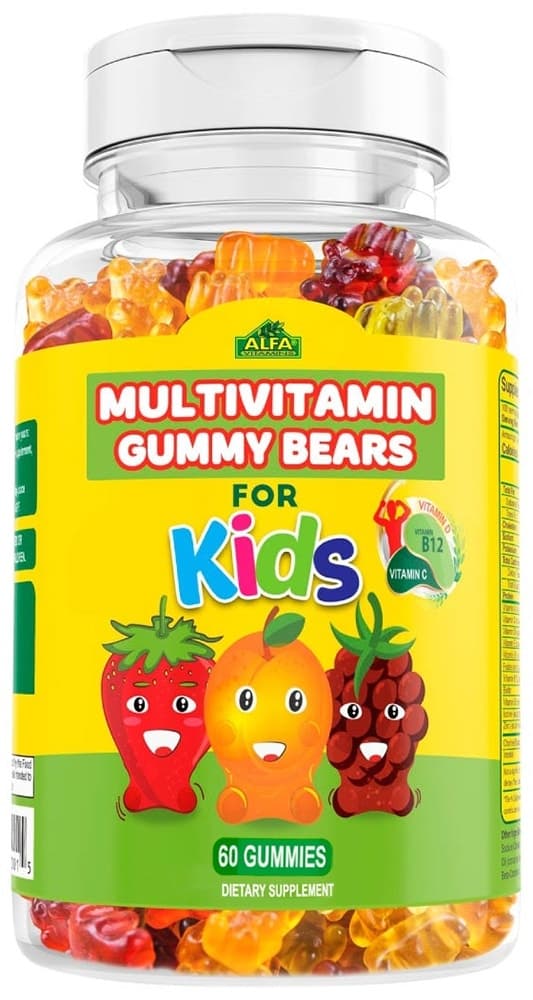 Gomas de Vitaminas Múltiplas Alfa Vitamins para Crianças (60 Gomas)