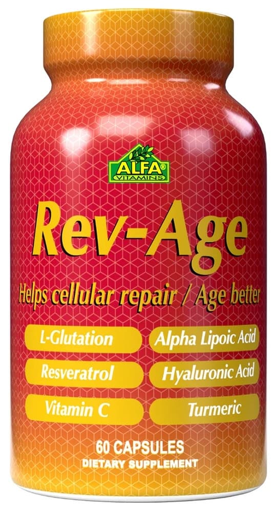 Suplemento Alfa Vitamins Rev-Age (60 Cápsulas)