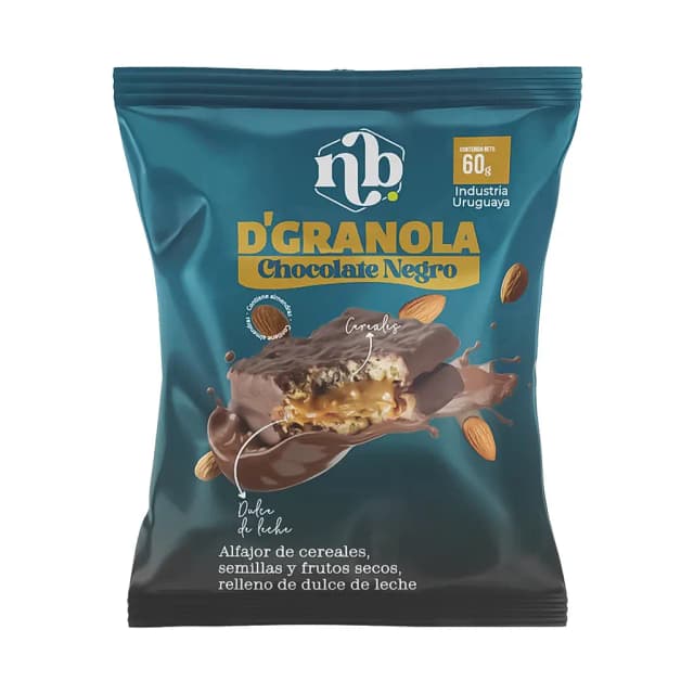 Alfajor Chocolate Preto Natural Bars 60G