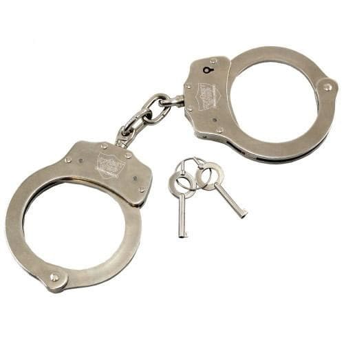 Algema Handcuffs Aço Niquelado com Duas Chaves