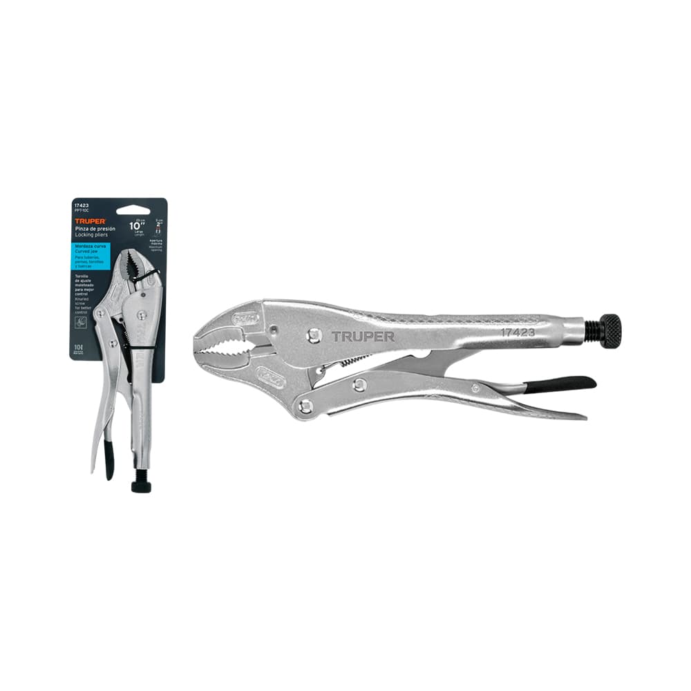 Alicate de Pressão Mandíbula Curva Truper 17423 50MM 25CM