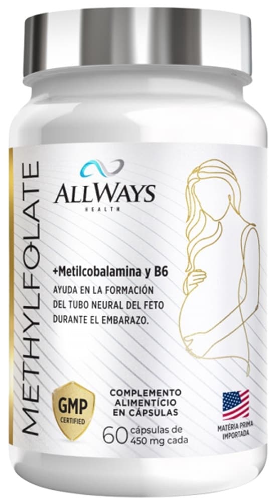 Suplemento Allways Health Methylofate 450MG (60 Cápsulas)