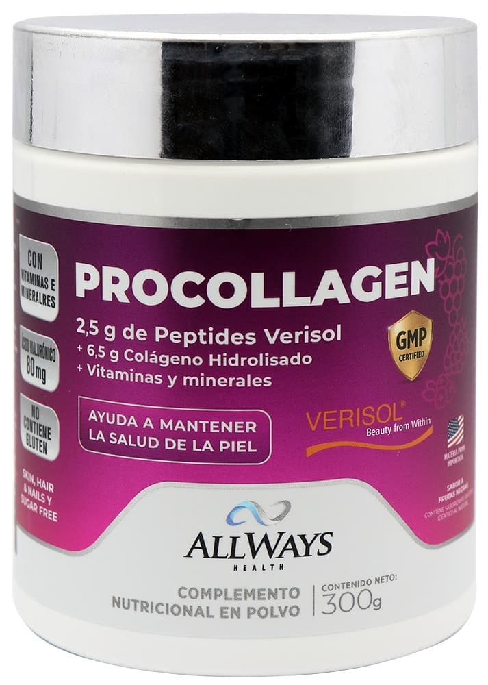 Suplemento Allways Health Procollagen Frutas Pretas - 300G