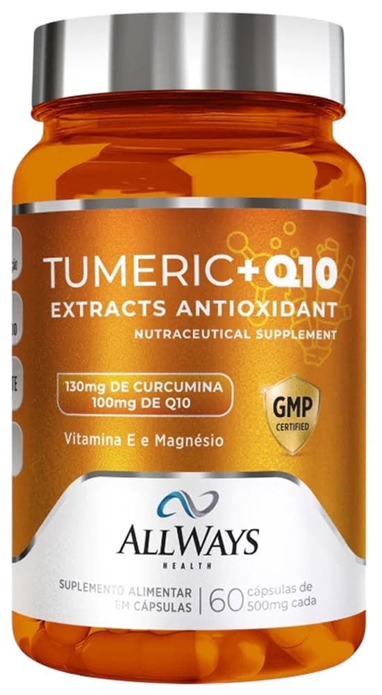 Suplemento Allways Health Tumeric +Q10 (60 Cápsulas)