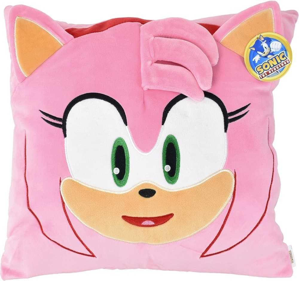Almofada de Pelúcia Amy Sonic The Hedgehog Jakks Pacific Sonic-Sq