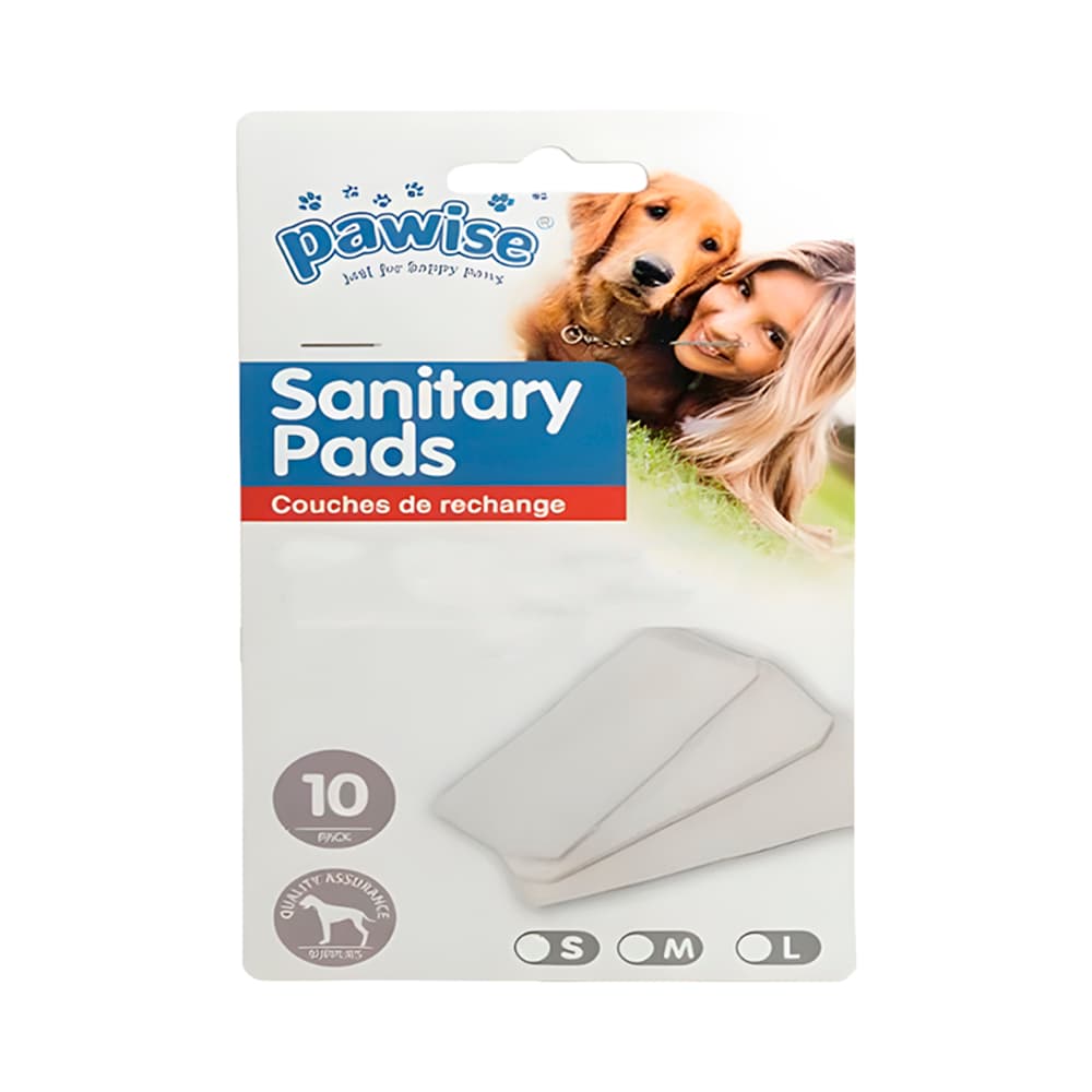 Almofada Sanitária Descartável para Slip de Proteção Pawise 13038 Tamanho L 10 Peças