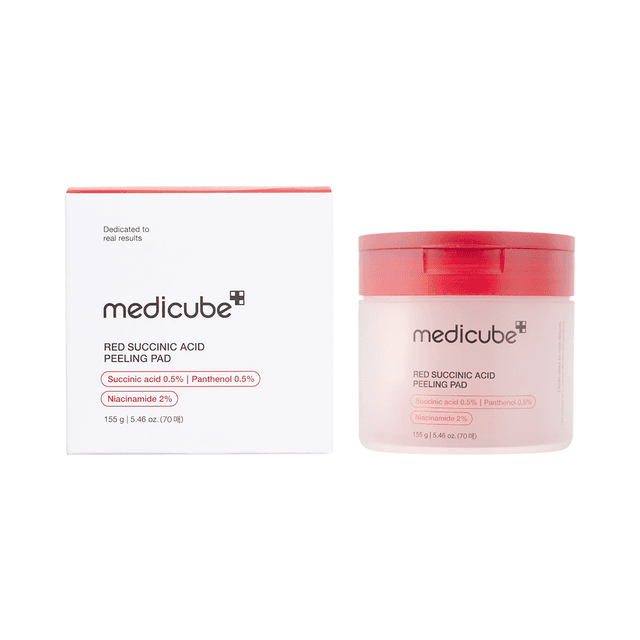 Almofadas Tónicas Medicube Red Succinic Acid - 155G (70 Unidades)