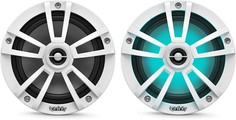 Alto-falante Infinity Marine 622MLW 6,5" 225W Branco/LED RGB