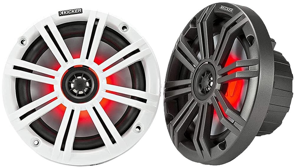 Alto-falante Marítimo Kicker Marine Km65 45KM654L LED 6"1/2 195Watts (Par)